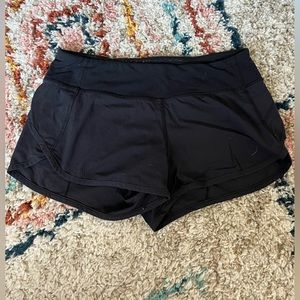 Black lululemon/ivviva shorts, warn but still in great condition, short
